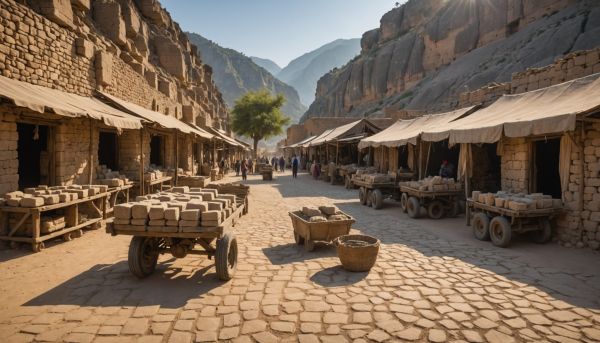Le marché de la pierre dans les zones rurales reculées
